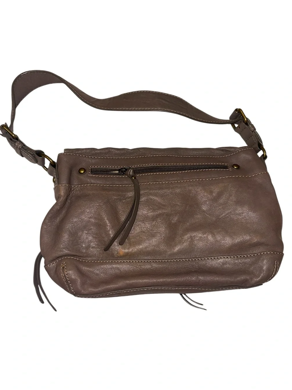 FOSSIL Vintage 90s Leather Satchel Bag Collectible Purse
